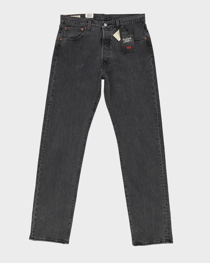 Deadstock With Tags Levi's 501 Straight Fit Black Jeans - W32 L34