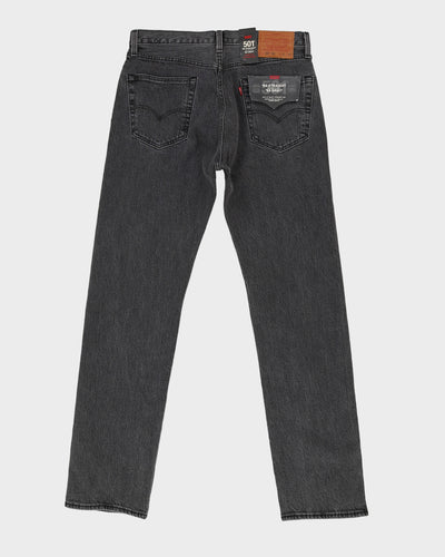 Deadstock With Tags Levi's 501 Straight Fit Black Jeans - W32 L34