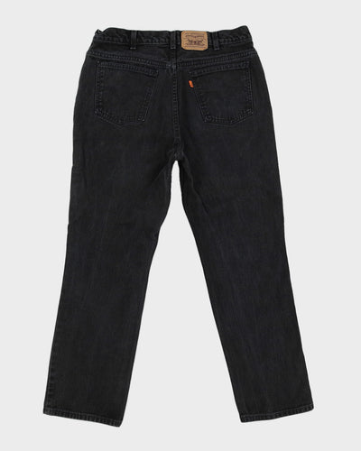 Vintage 80s Levi's Blank Orange Tab Black Jeans - W34 L30