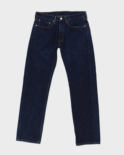 Levi's 505 Dark Washed Blue Jeans - W34 L34