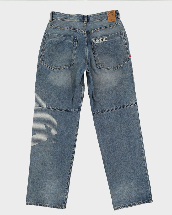 00s Y2k Marvel Comics x Ecko Untld Blue Jeans - W32 L32