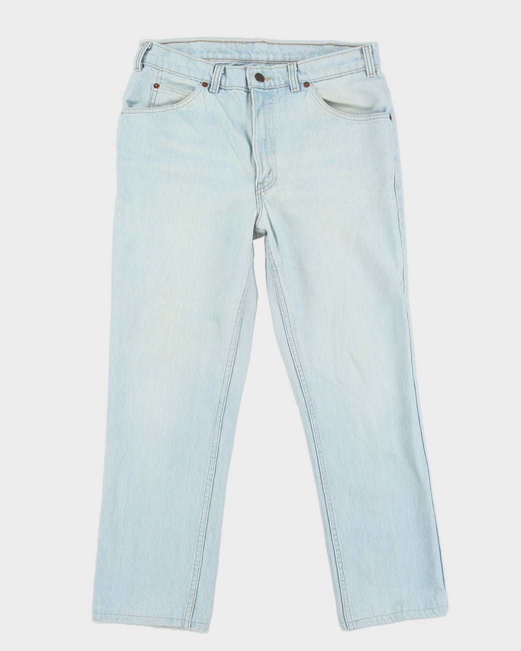 Vintage 80s Levi's Light Washed Orange Tab Blue Jeans - W32 L27