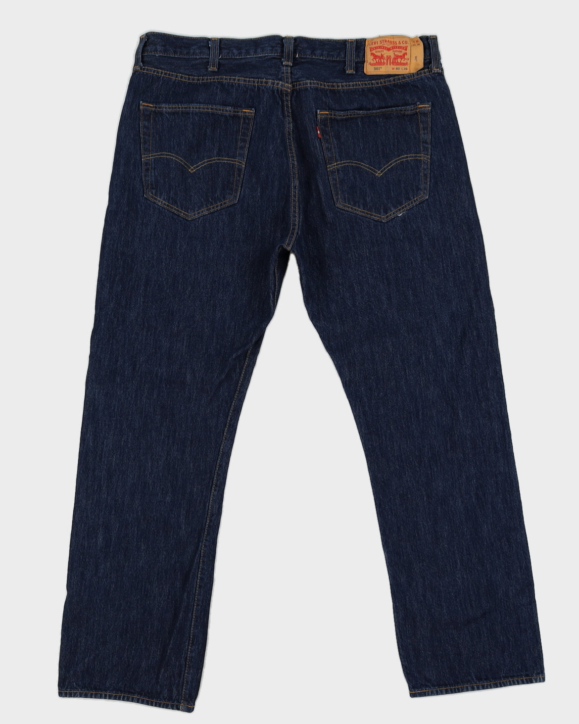 Levi's 501 Dark Washed Blue Jeans - W39 L32