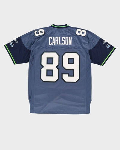 John Carlson #89 Seattle Seahawks Navy Reebok NFL Jersey - L