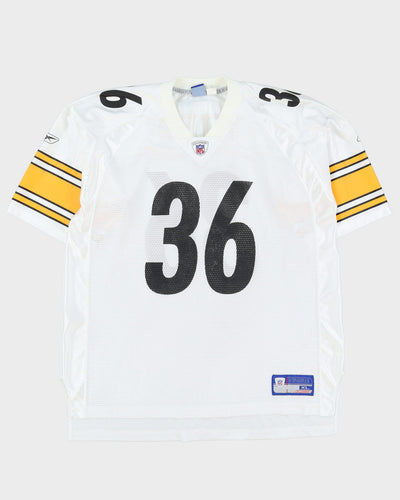 Jerome Bettis #36 Pittsburgh Steelers White Reebok NFL Jersey - XL