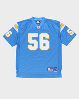 Shawne Merriman #56 San Diego / Los Angeles Chargers Blue Reebok NFL Jersey - XL