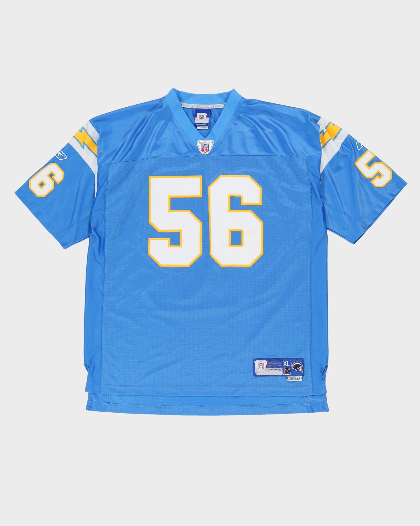 Shawne Merriman #56 San Diego / Los Angeles Chargers Blue Reebok NFL Jersey - XL