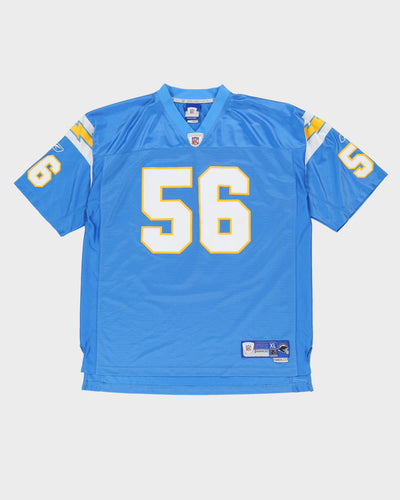 Shawne Merriman #56 San Diego / Los Angeles Chargers Blue Reebok NFL Jersey - XL