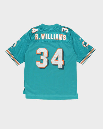 Ricky Williams #34 Miami Dolphins Blue Reebok NFL Jersey - M