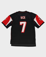 Mike Vick #7 Atlanta Falcons Black / Red Reebok NFL Jersey - L