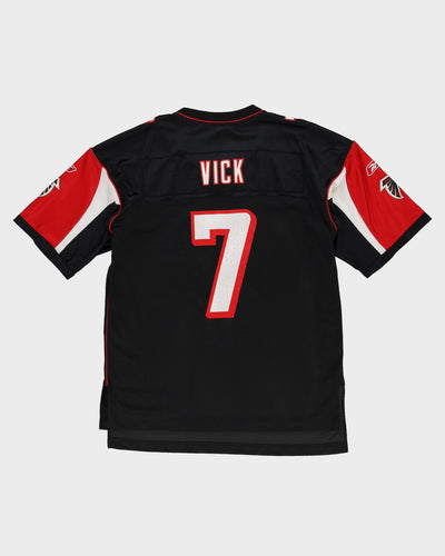 Mike Vick #7 Atlanta Falcons Black / Red Reebok NFL Jersey - L