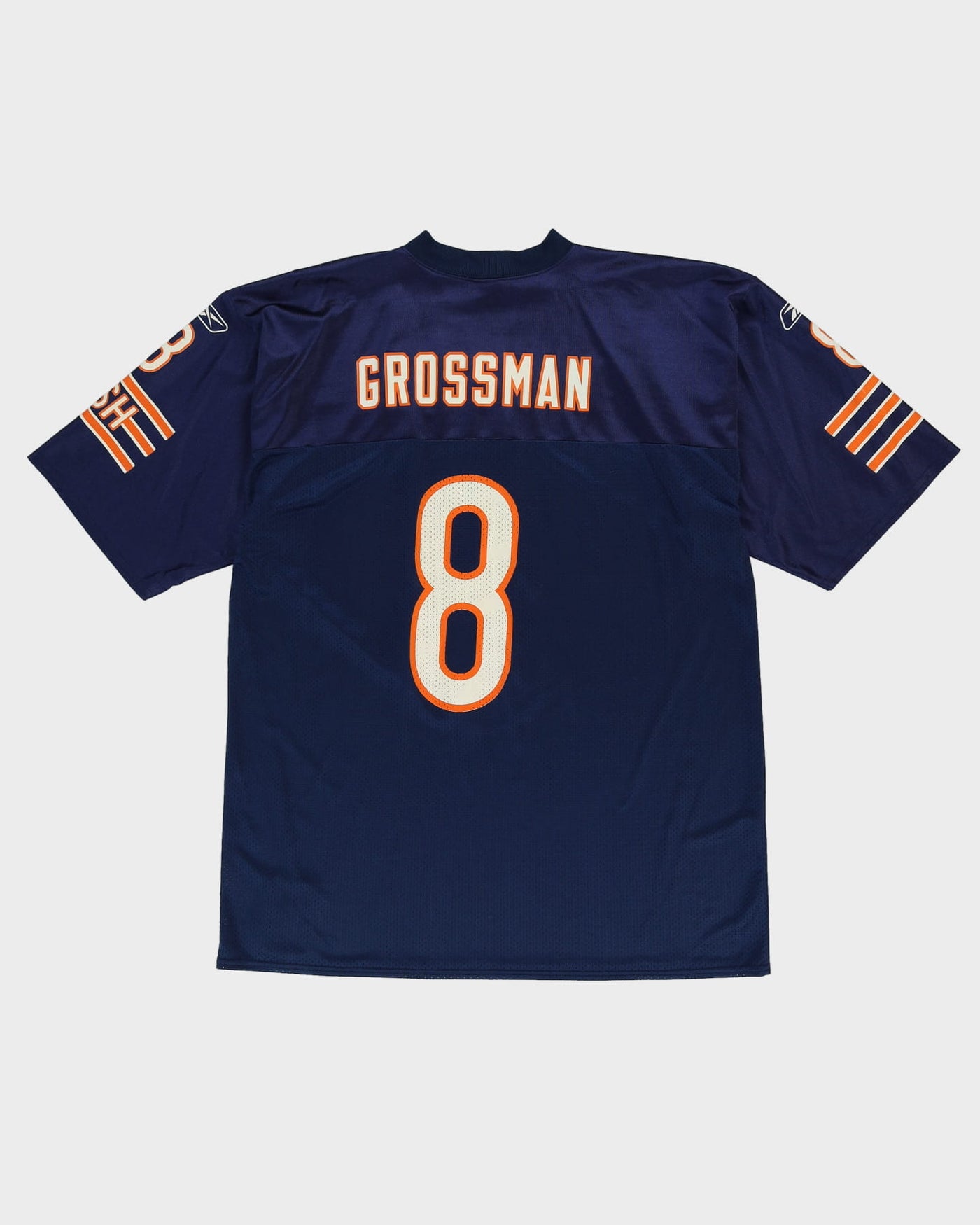 Rex Grossman #8 Chicago Bears Navy / Orange Reebok NFL Jersey - L
