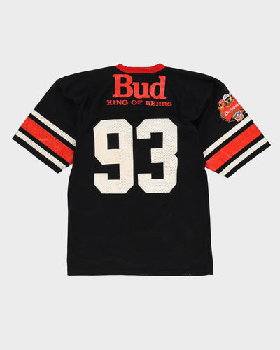 80s Budweiser NFL Black Promo Jersey 'The King Of Beers' - L / XL