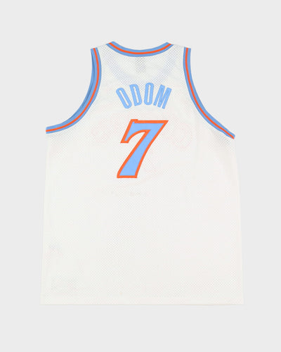 Lamar Odom #7 LA Los Angeles Clippers White / Blue NBA Basketball Jersey - XXL