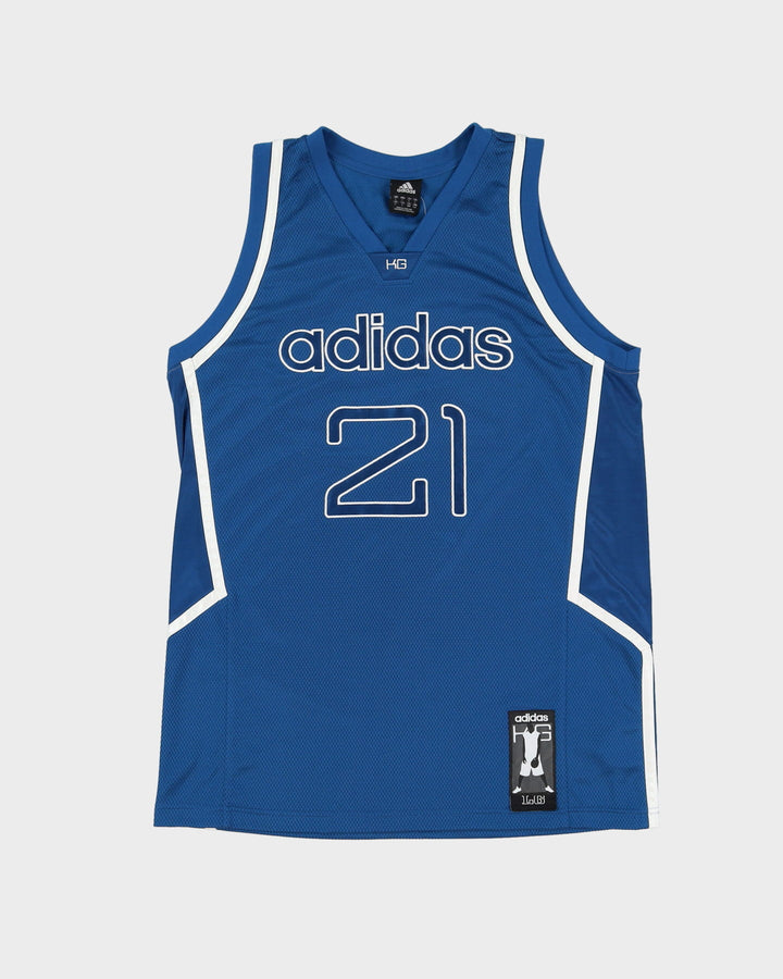 KG Kevin Garnett #21 Adidas Blue Basketball Jersey - L