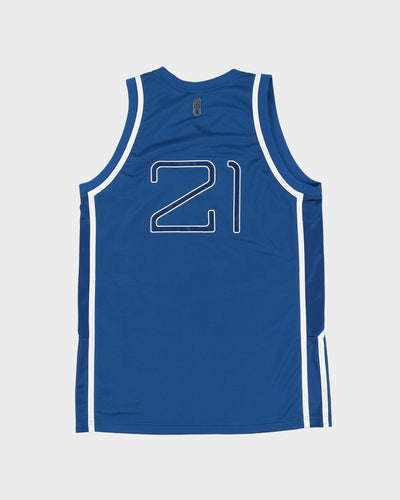 KG Kevin Garnett #21 Adidas Blue Basketball Jersey - L