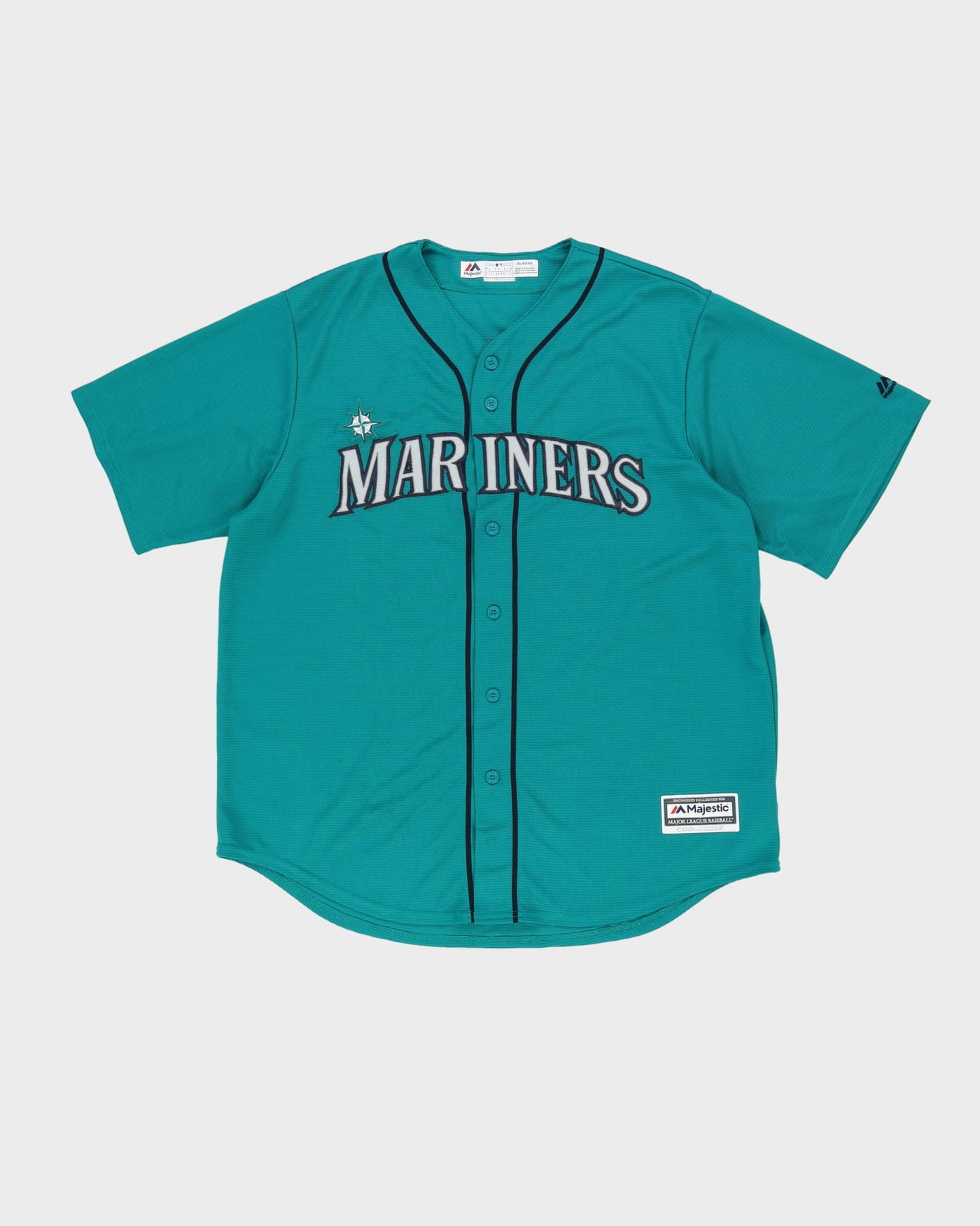 Seattle Mariners Majestic Turquoise Baseball Jersey - XL