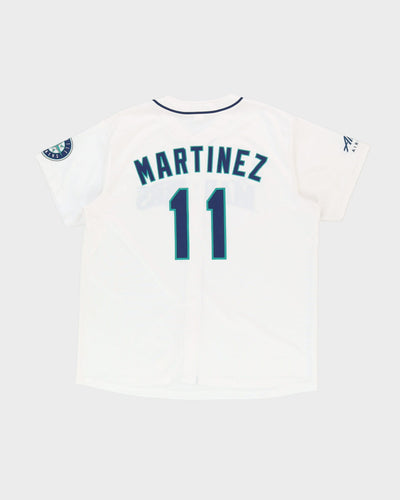 Edgar Martinez #11 Seattle Mariners White Baseball Jersey - XL / XXL