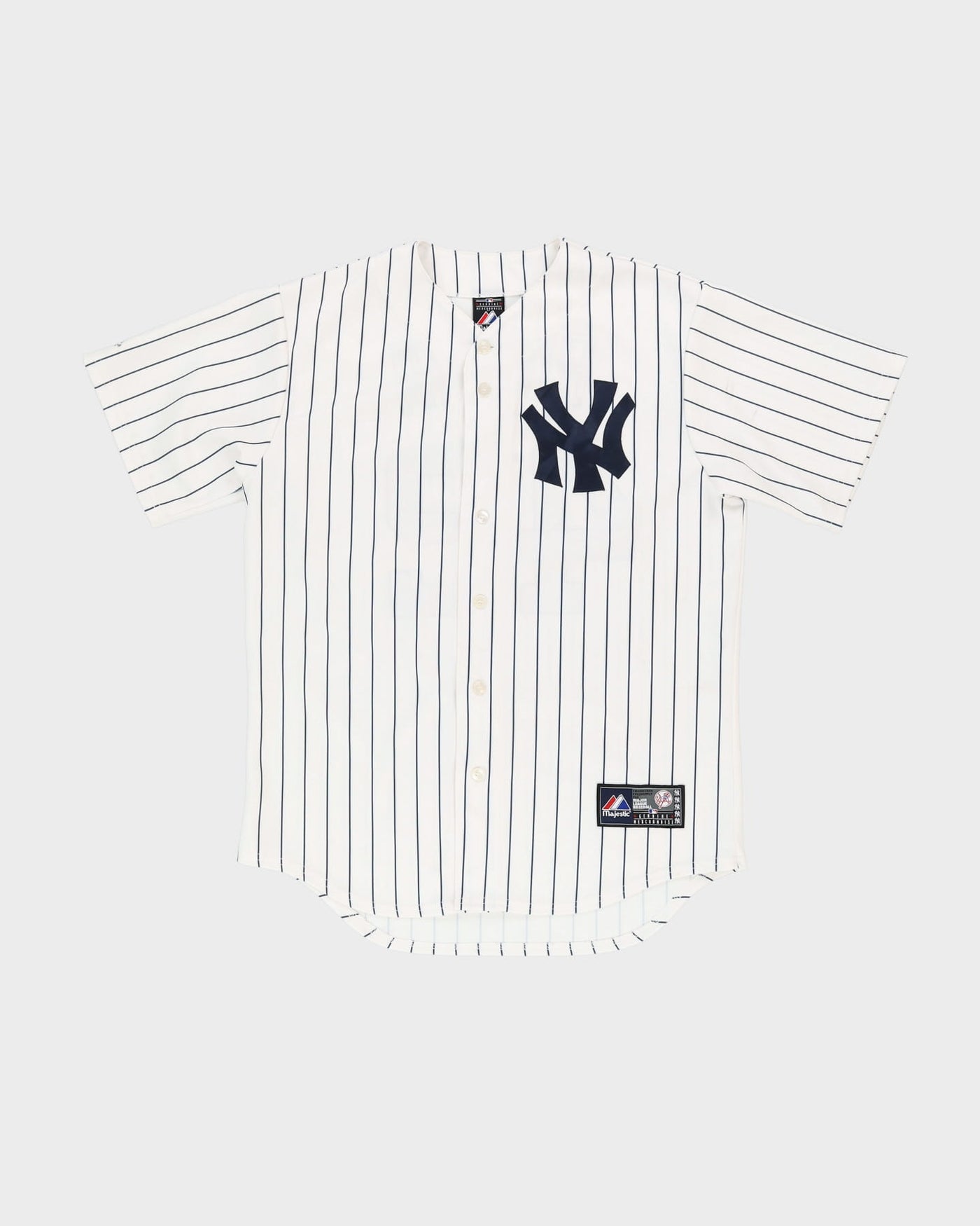 Mariano Rivera #42 NY New York Yankees White / Black Baseball MLB Majestic Jersey - M