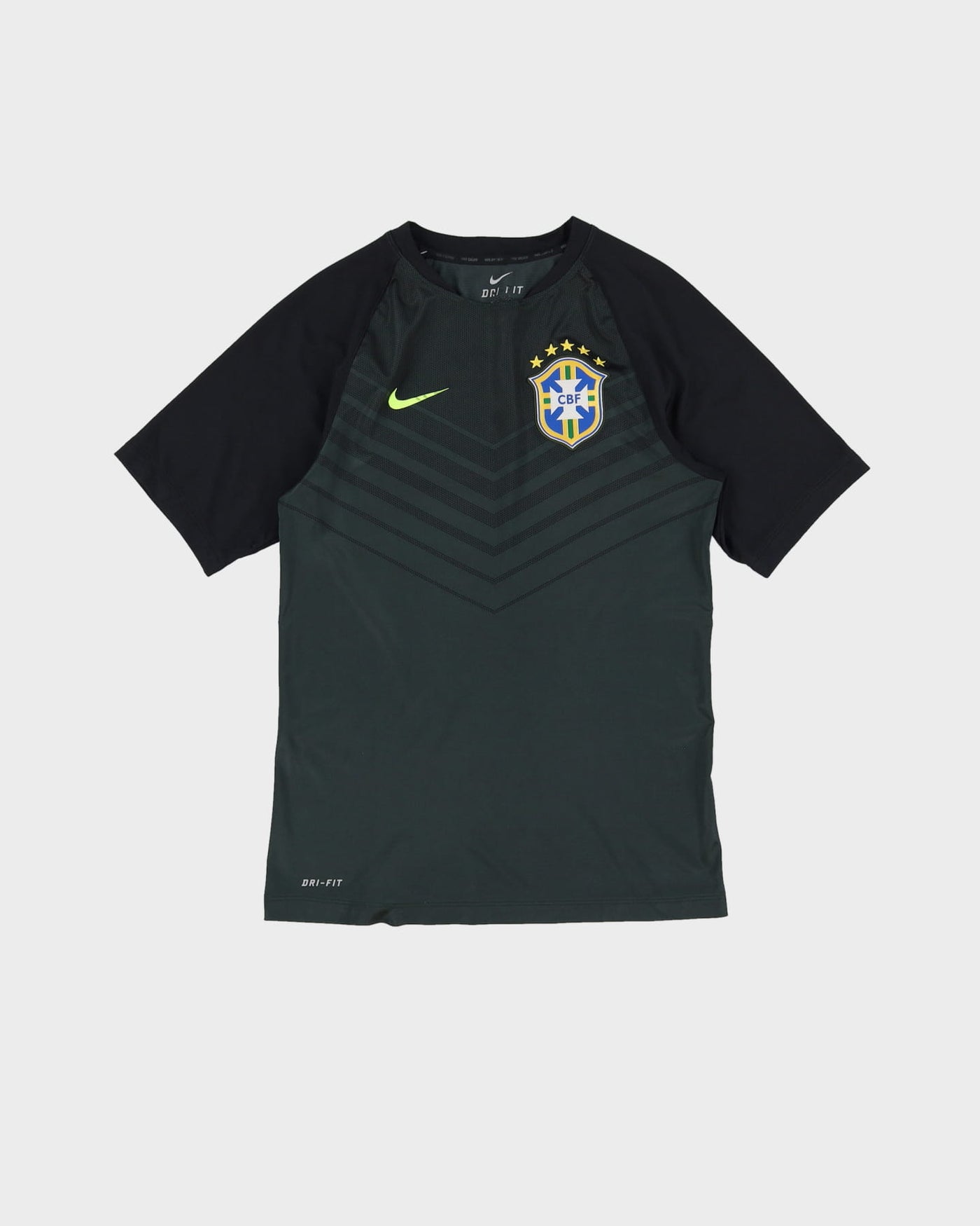 Brazil Nike Black Dri-Fit Training Football Shirt / Jersey - S – Rokit
