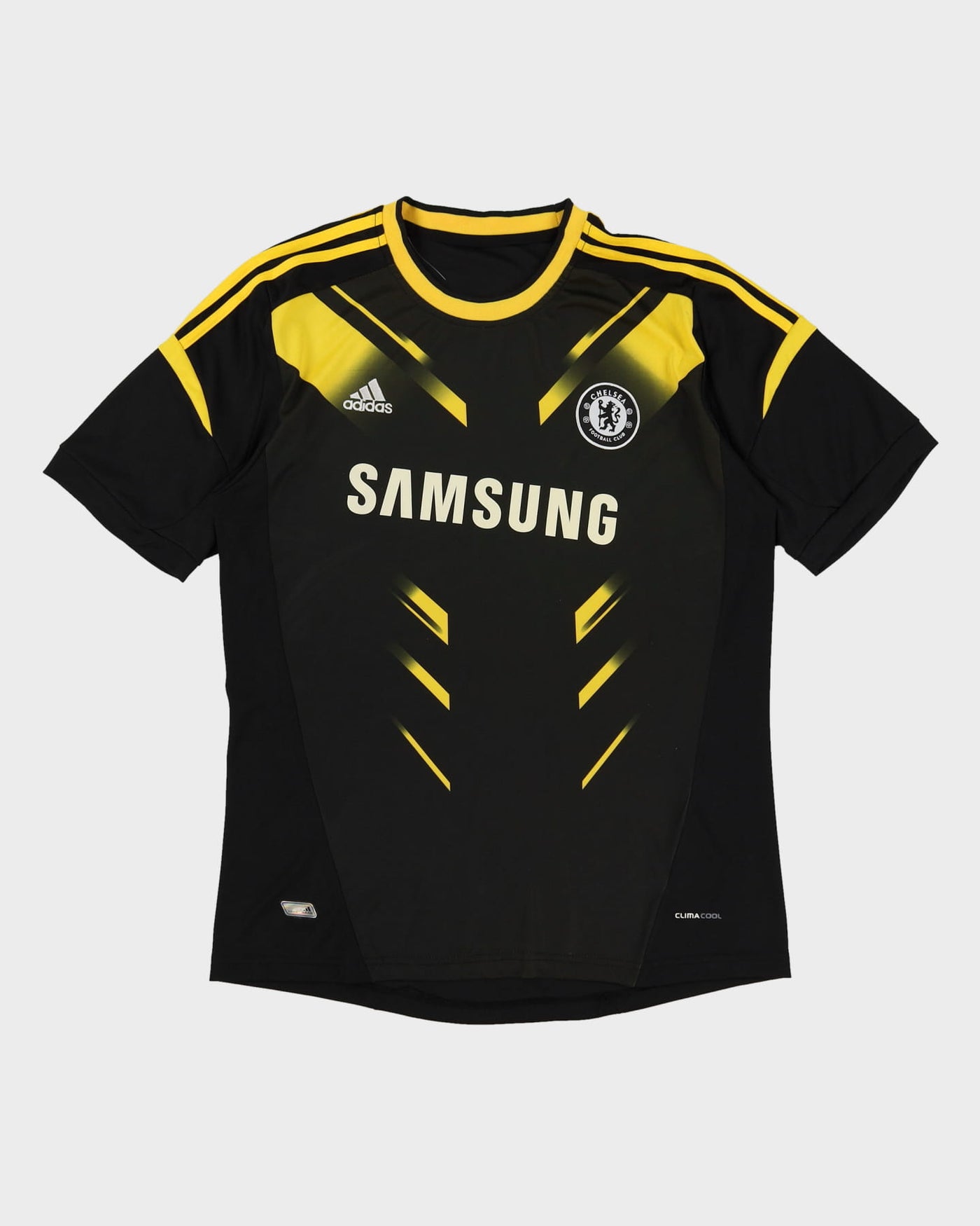 Frank Lampard #8 Chelsea 2012-13 Third Kit Black Yellow Adidas