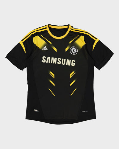 Frank Lampard #8 Chelsea 2012-13 Third Kit Black & Yellow Adidas Football Shirt / Jersey - M
