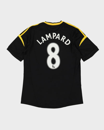 Frank Lampard #8 Chelsea 2012-13 Third Kit Black & Yellow Adidas Football Shirt / Jersey - M