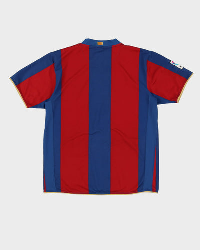 2007 FC Barcelona Classic Home Football Shirt / Jersey - L