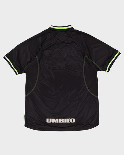 1998-99 Manchester United Black Third Kit Football Shirt / Jersey - L