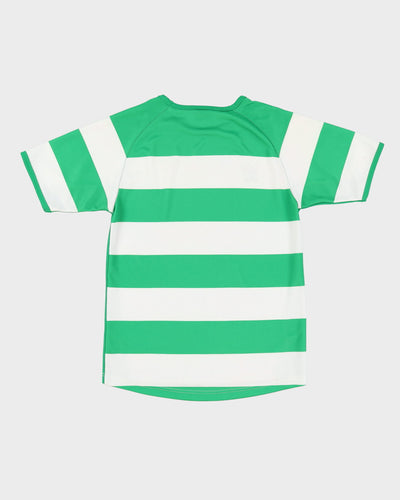 90s Lotto Green / White Training Football Shirt / Jersey - M