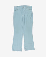 Vintage 70s Wrangler Baby Blue Trousers - W35 L30