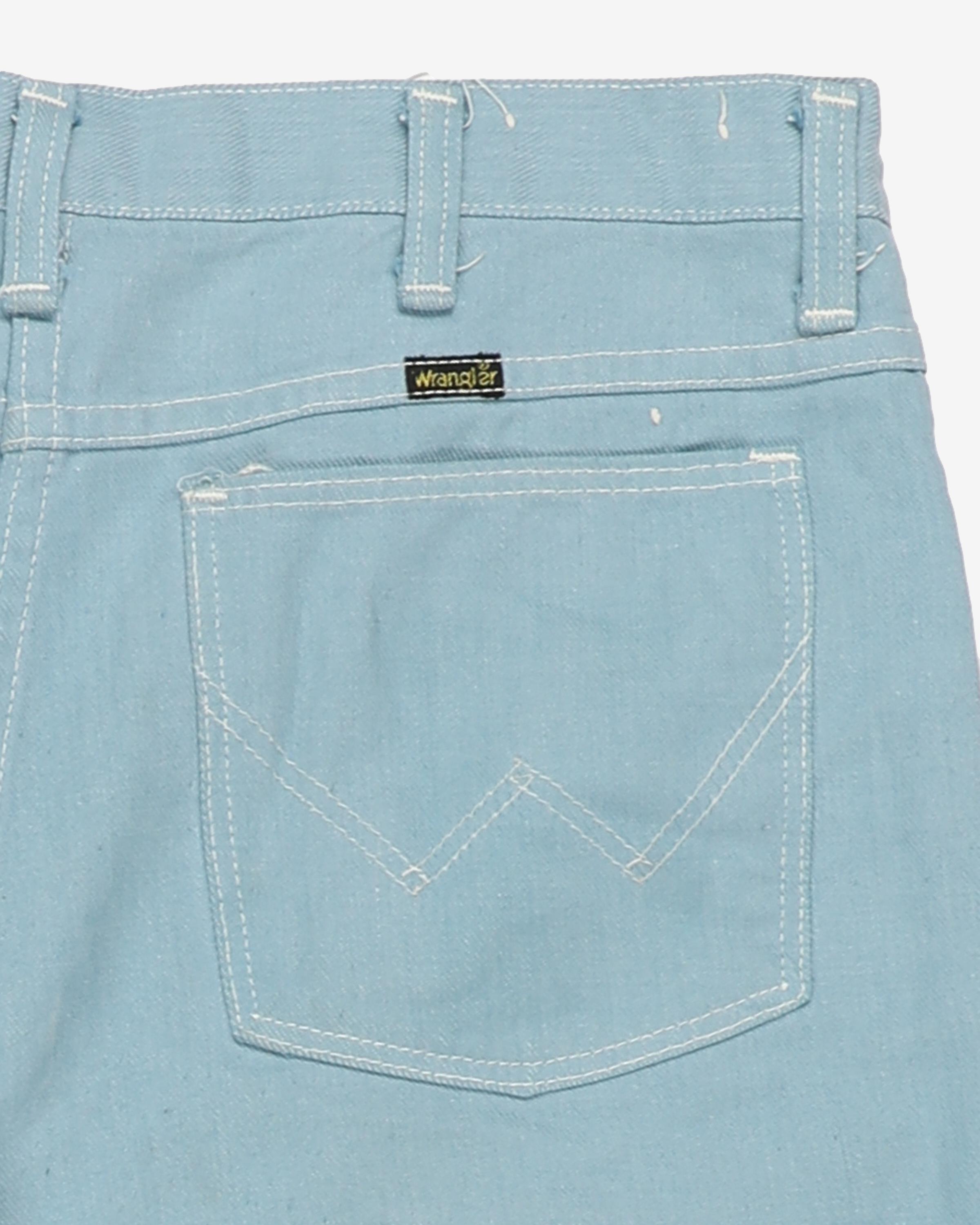 Vintage 70s Wrangler Baby Blue Trousers - W35 L30
