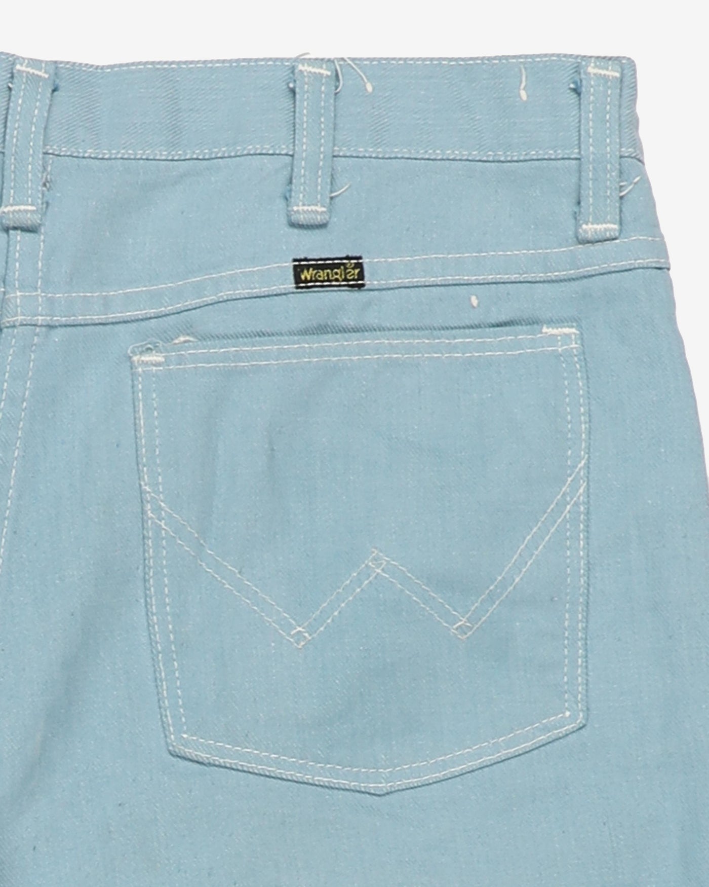Vintage 70s Wrangler Baby Blue Trousers - W35 L30