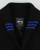 00s Stussy Black Cardigan - L