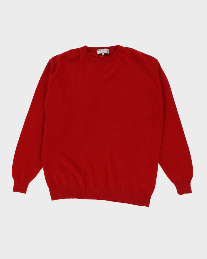 Anson & Scott Red Cashmere Jumper - XL