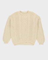 White Knitted Jumper - L
