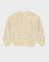 White Knitted Jumper - L