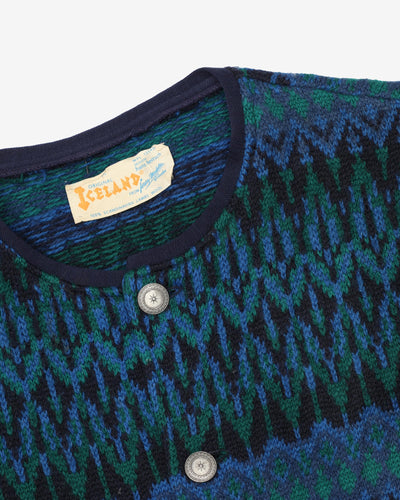 1970s Icelandic knitted cardigan - M
