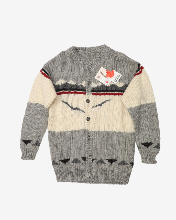 Canadian hand knitted cardigan - L