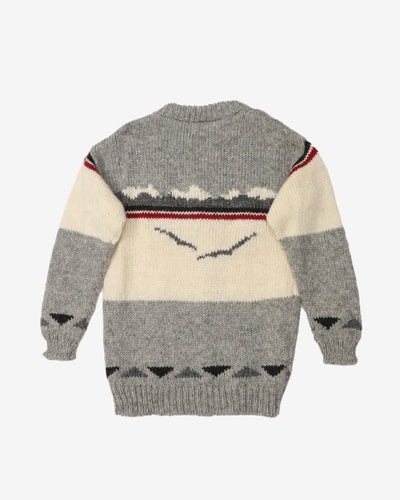 Canadian hand knitted cardigan - L