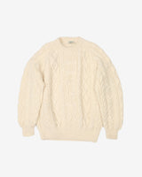 Vintage 90s Blarney Cream / White Chunky Knit - XXL