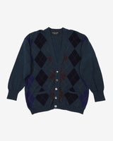 Vintage 90s Patterned Button Up Cardigan - L