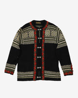 Vintage 80s Black Norwegian Nordstrikk Knit Sweatshirt - L
