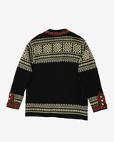 Vintage 80s Black Norwegian Nordstrikk Knit Sweatshirt - L