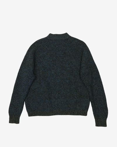 Vintage 60s Green Champion Branded Knit Sweatshirt - M