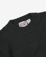 Vintage 90s Green Patterned Knit Oversized Sweatshirt - M