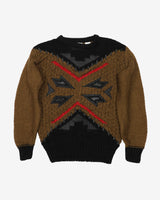 Vintage 90s Patterned Knit - L