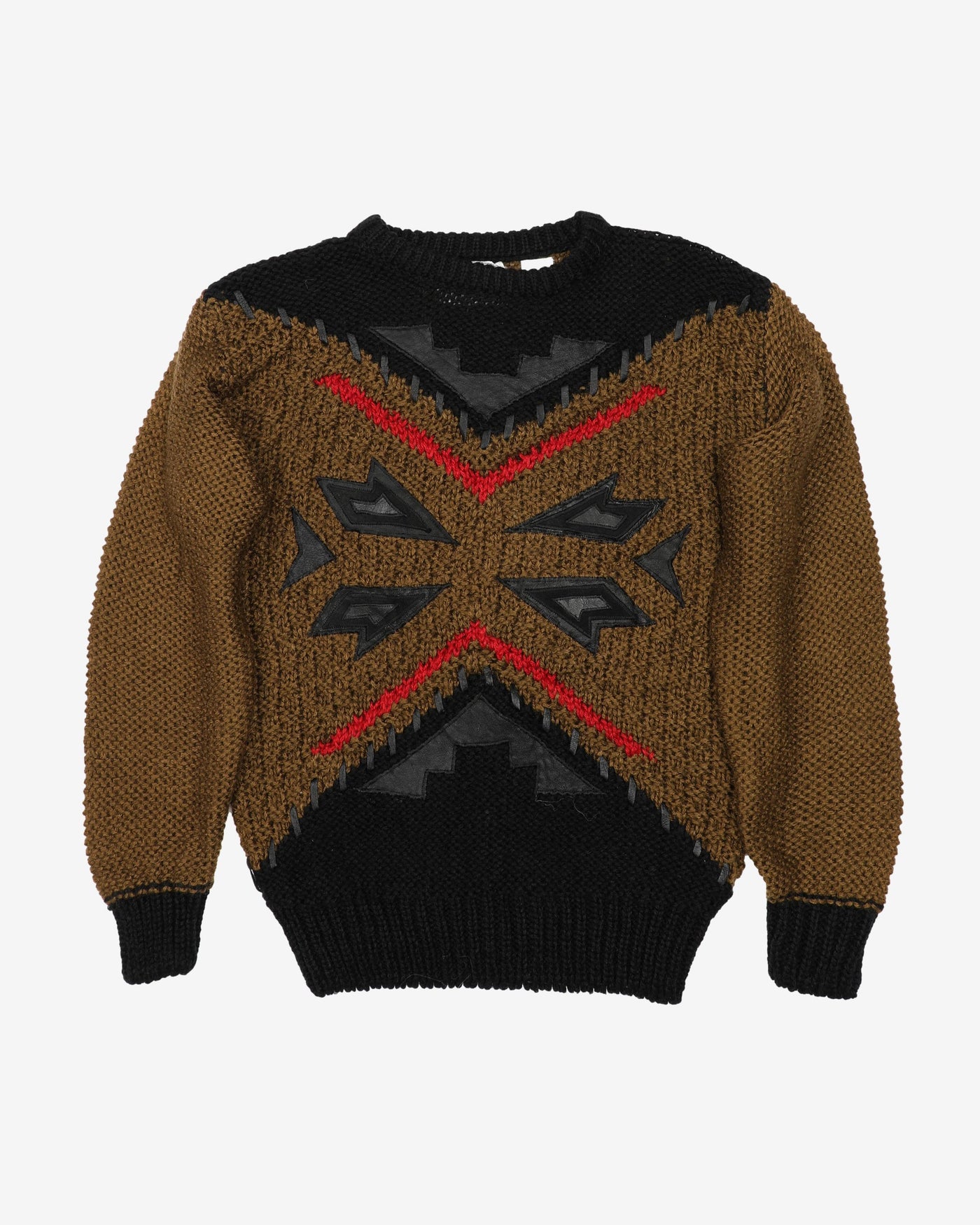 Vintage 90s Patterned Knit - L