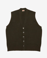 Vintage 80s Jaeger Sleeveless Cashmere Cardigan - L