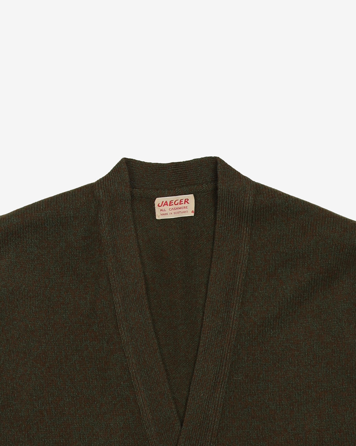 Vintage 80s Jaeger Sleeveless Cashmere Cardigan - L